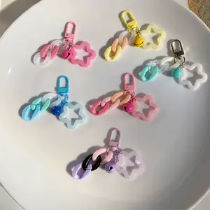 Gantungan Kunci Star Chain With Bell Keychain Aksesoris Keyring Bag