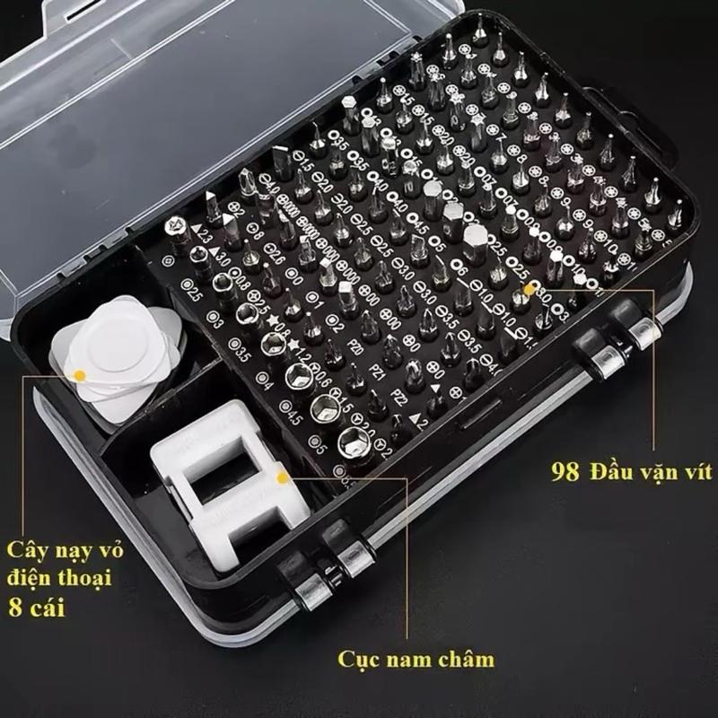 Bộ Dụng Cụ Tô Vít Đa Năng 115 Chi Tiết Cho Sửa Chữa Máy Tính, Smartphone, Đồng…