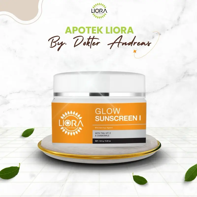 Sunscreen Glow Liora By Dr. Andreas - Proteksi Sinar UV Facial Kering