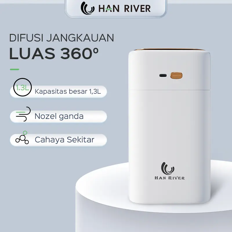 [COD]HAN RIVER Humidifier Diffuser air purifier 1.3L Kapasitas tinggi semprotan ganda