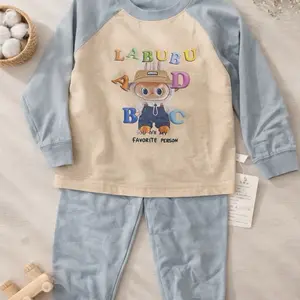 Stelan Labubu Anak Laki-laki dan Perempuan Bahan Tebal Lembut dengan Desain Karakter Lucu dan Nyaman