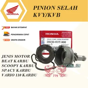 GIGI PINION BEAT LAMA VARIO KARBU / SCOOPY LAMA / SPACY OLD / KVB / KVY PINION SELAH VARIO 110 / KVB / KVY GIGI PINION GEAR COMP KICK STATER BEAT KARBU / VARIO 110 KARBURATOR