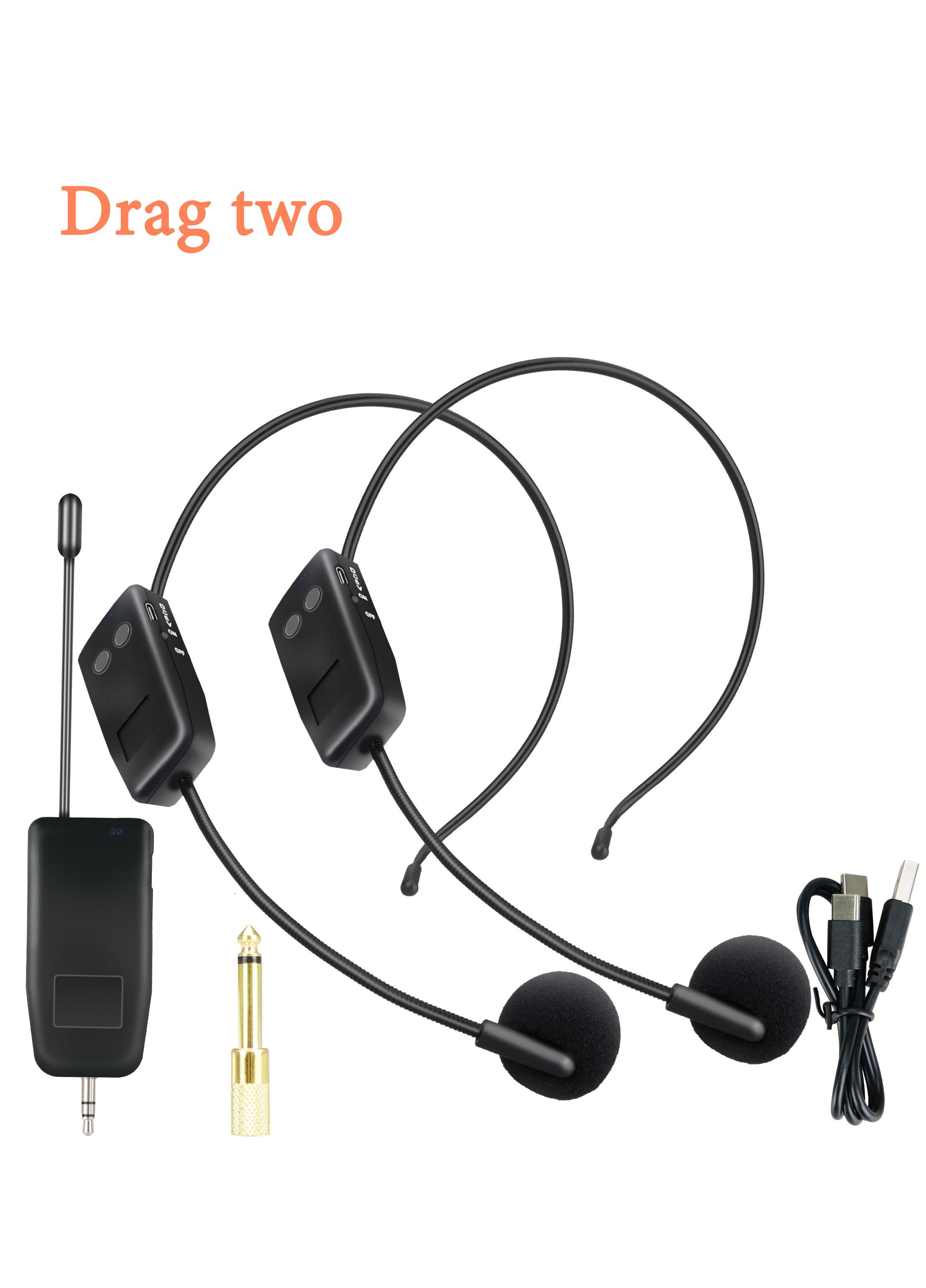 mic wireless karaoke suara jernih original murah 2.4g mikrofon tanpa kabel headset microphone bando imam masjid Menerima jarak 20 meter Dapat menyesuaikan volume