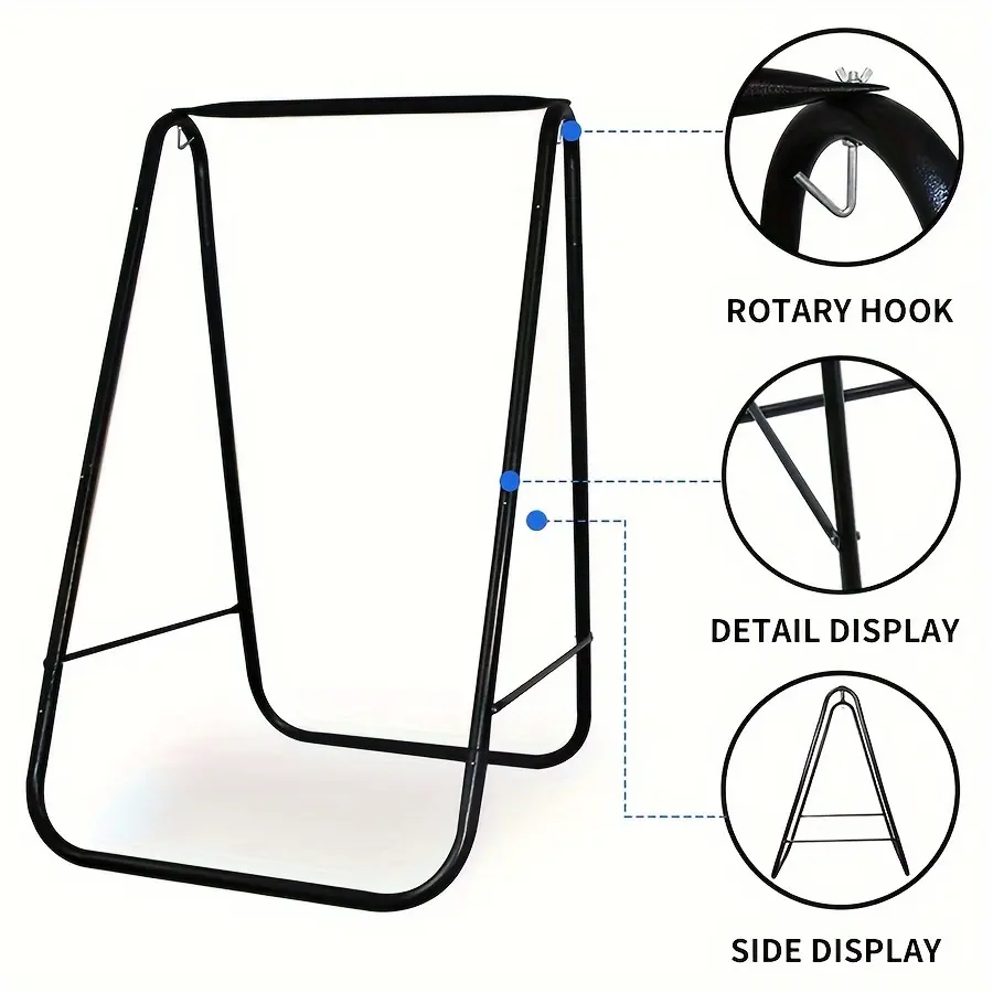 A multi-functional courtyard outdoor indoor family lifting chair bracket iron material suitable for swing chair and lifting chair use removable, small volume convenient storage
