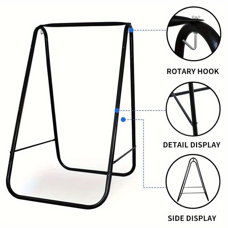 A multi-functional courtyard outdoor indoor family lifting chair bracket iron material suitable for swing chair and lifting chair use removable, small volume convenient storage 1