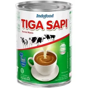 Susu Kental Manis Cap Tiga Sapi 490gr untuk Pemanggangan - Milk, Baking Kaleng