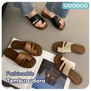 Sandal Slop Pria Wanita Musim Panas Sendal Selop Slipper Sandal Tebal Anti-slip sandal  slop  bintang cinderella  glass  slipper