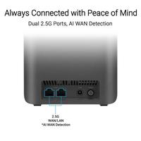 Gambar Asus ZenWiFi BD4 Dual-Band WiFi 7 AiMesh Extendable Router BD 4 - 1 Pack Hitam dari Officiall Brands Kota Administrasi Jakarta Barat 3 Tokopedia