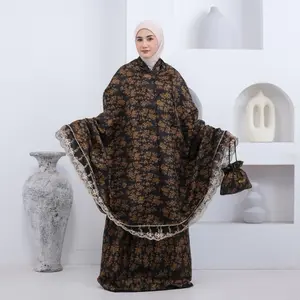 Mukena Dewasa 2in1 Katun Mikro Lamuslimah – Jumbo Premium Adem Ringan + Tas Travel Atasan Nyaman
