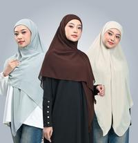 Gambar Hijaberies - Khiban Instan (Hijab Bandana Instan 2 Layer Bahan Ceruty Babydoll) - Burgundy dari Hijaberies Kota Bandung 3 Tokopedia