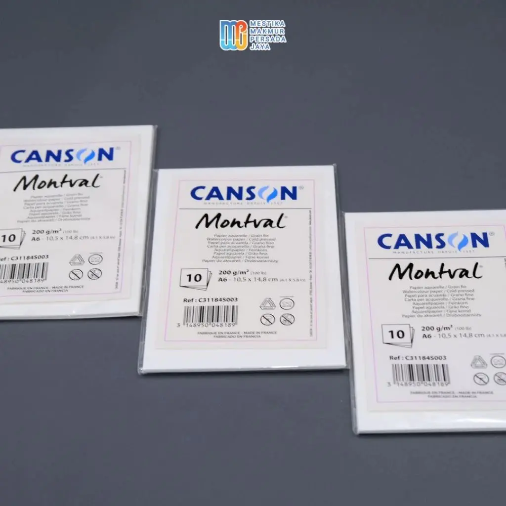 Canson Montval Watercolor Paper A4 A5 A6 / Kertas Cat Air Ukuran A4 A5 A6 Tebal 200 gsm Cold Press | Stationery