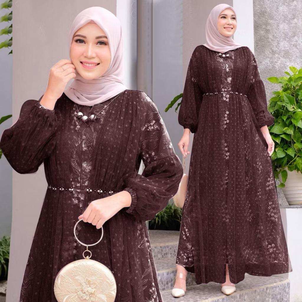 MAXI JAHWARA (M-XXXL) GAMIS MUSLIM GAMIS MURAH GAMIS PESTA GAMIS BUSUI GAMIS LEBARAN MEWAH