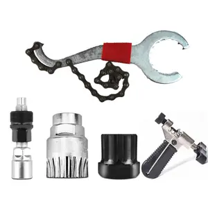 VXM 5in1 Alat Perbaikan Sepeda Perlengkapan Reparasi Rantai Sepeda Kunci Sepeda Buka Crank Sproket Kunci Traker BB-HT Pemutus Rantai Perlengkapan Aktivitas Outdoor Original Stainless Steel Tahan Karat untuk Berbagai Jenis Sepeda
