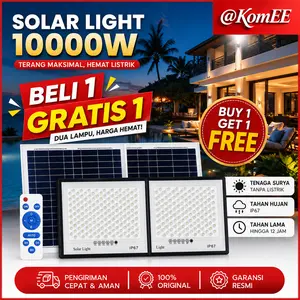 [Garansi 3 tahun]   Lampu Tenaga Surya Lampu 10000W Tenaga Surya outdoor otomatis Lampu sorot Super Terang IP67 Tahan Air Lampu solar LED 0 biaya listrik sepanjang tahun kontrol cahaya cerdas Ada panel surya