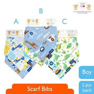 LIBBY Scarf Bibs Boy RANDOM (2pcs/pack)