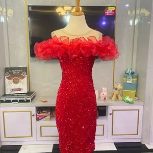 NEW DRES -0008 II BLUDRU SQUIN PAYET MEWAH  FASHION WANITA_NEW DRES PENDEK RM COLLECTION