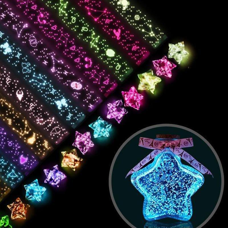  Ngôi sao phát sáng Origami Thủ công bằng giấy quà tặng Thủ Công Origami gấp Origami may mắn bầu trời đầy sao Origa Có sẵn trong 90 chiếc 120 chiếc 210 chiếc 380 chiếc và 540 chiếc 