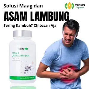 TIENS Chitosan Tianshi - Solusi Maag & Asam Lambung Herbal China 50 Kapsul BPOM Original untuk Pencernaan