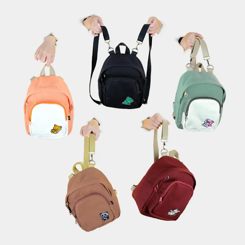 CRSL Frank Bag | Mini Ransel Backpack 3 in 1 | Tas Kecil multifungsi Kanvas Wanita 0
