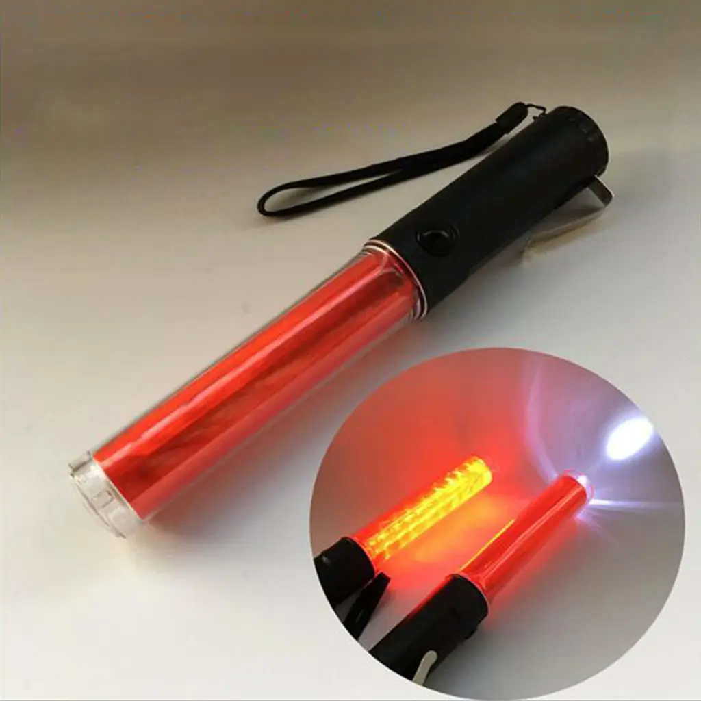 Multifunctional Police Traffic LED 10 inch Red LED Traffic Safety Baton Light