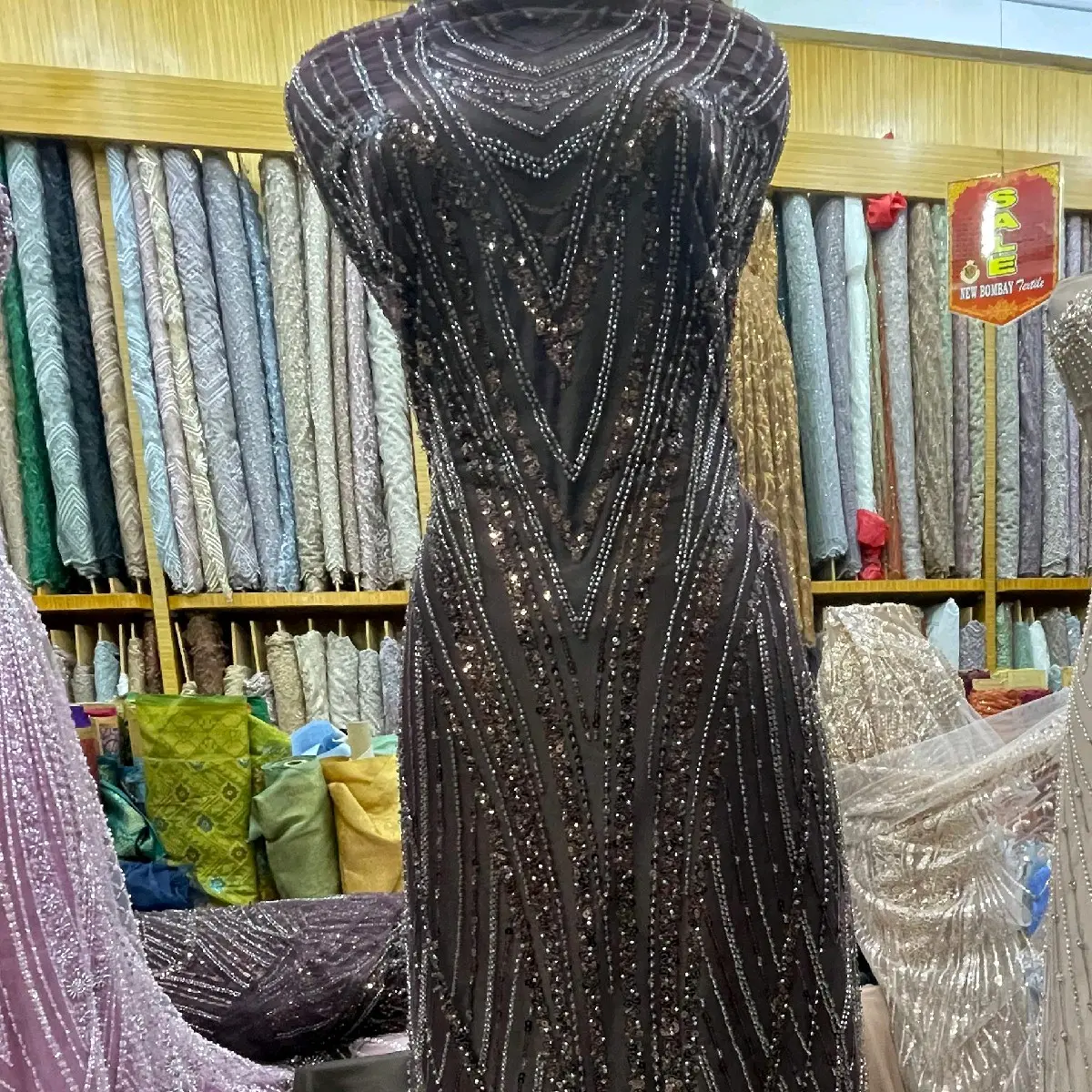 Tulle Payet keranjang kuning khusus live