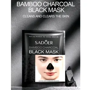 Sadoer Masker Komedo - Black Mask Untuk Membersihkan dan Menghilangkan Komedo dan Mencerahkan Area Hidung