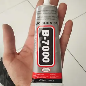 CASTA Lem B-7000 Multi Purpose 3/15/50/110ML Perekat Transparan Fleksibel Elastis Waterproof Cepat Kering 3 Menit Kuat untuk Perbaikan Touchscreen Layar HP Backdoor Casing Smartphone Perhiasan Elektronik Plastik Kaca Logam DIY