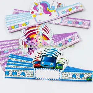 ISI 10 Pcs Topi ulang tahun anak  topi pesta lingkar  Topi ulang tahun