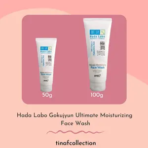 Hada Labo Gokujyun Ultimate Moisturizing Face Wash 100g 100ml 50ml 50g
