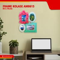 Gambar Pigura Bingkai Frame Foto Kolase Multi Photo AM8615 Biru Dinding Hijau Plastik Kaca - Biru Muda dari Foyu Photo Kota Surabaya 5 Tokopedia