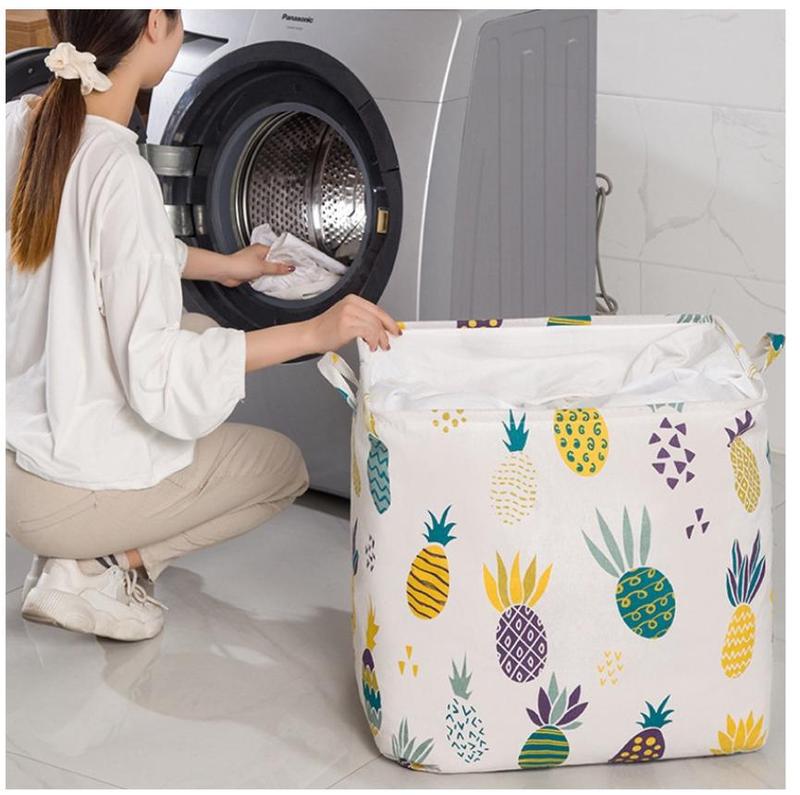 Storage Bag Jumbo 100 Liter Laundry Bag Keranjang Baju Tempat Mainan Dengan Tutup Serut 5