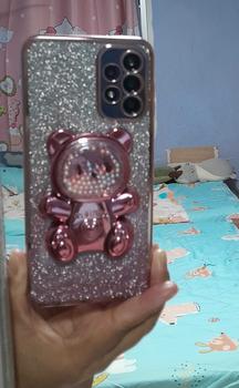Product Review of Casing Samsung A13 A23 A32 A33 A52 A52S A53 A72 A73 4G 5G M32 5G phone case TPU 3D colorful bead bear stereo stand flexible silicone ultra-thin electroplated soft case from h**o b**e n**e 0