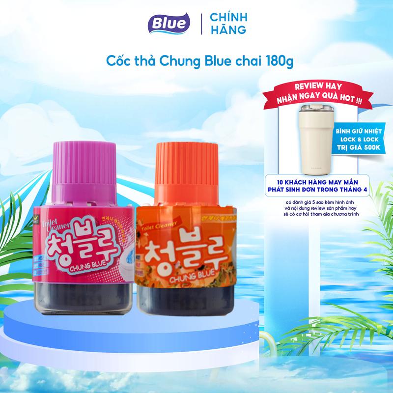 Cốc Thả Vệ Sinh Bồn Cầu ChungBlue Hàn Quốc 180G - Làm Thơm Toilet, Sạch Khuẩn, Khử Ố Men Sứ