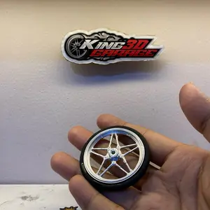 Miniatur velg+ban model bintang skala 12 3d print