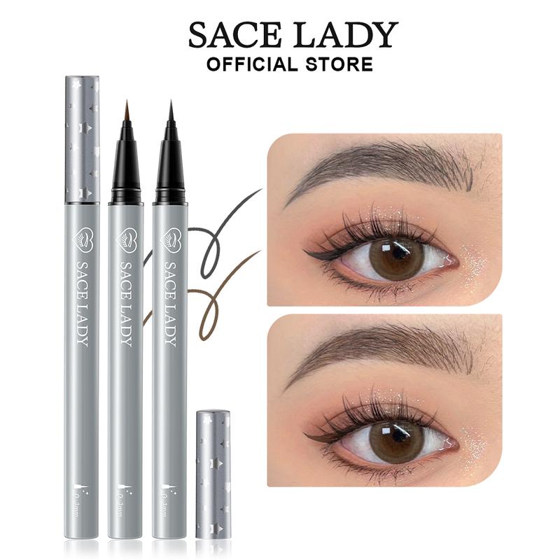 [LIVE][COD] Chì kẻ mày dạng lỏng siêu mịn SACE LADY Bút kẻ mắt lâu trôi không thấm nước Silkworm Đa công dụng