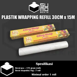Cling Wrap CHEFFY 30cm x 15m / plastik wrap makanan buah Cling Wrap CHEFFY 30cm x 15m / plastik wrap makanan buah