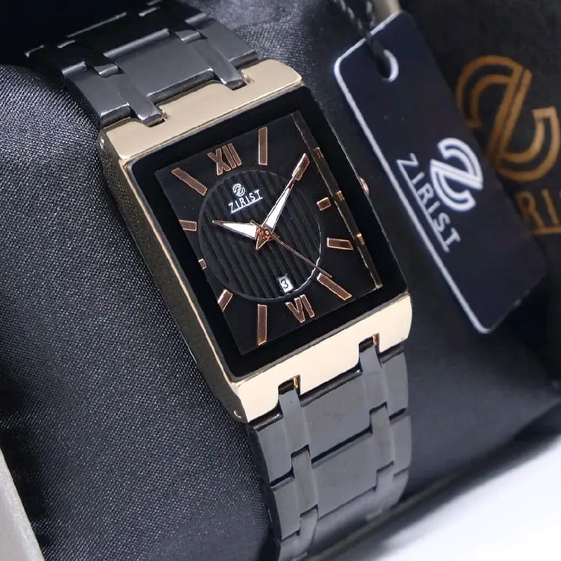 ZIRIST Z19 ORIGINAL JAM TANGAN PETAK PRIA WANITA UNISEX CLASSIC SIMPLE STAINLESS STEEL ORIGINAL GARANSI RESMI 1 TAHUN MESIN DAN BATRAI 0