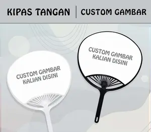 Kipas Tangan Kipas Kerang Custom Gambar Desain Suka - Suka Proses Cepat 1 Hari jadi Bisa COD