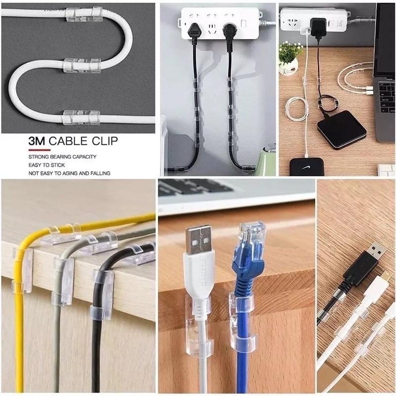 (KIM) KABEL KLIP ORGANIZER WIRE CABLE CLIP CLAMP KLEM PENJEPIT JEPITAN ...