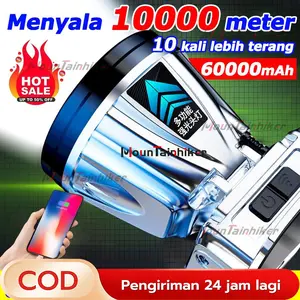 【COD】LED Headlamp 500Watt Penerangan terus menerus selama 800 jam senter super terang lampu depan luar yang kuat lampu depan tahan air sensor gerak senter berkemah senter kepala super terang LED Headlamp Super Terang Outdoor Anti Air Waterproof Zoom