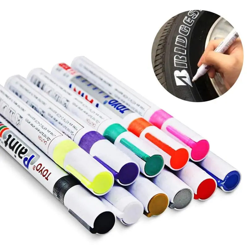 Stencil Senar Cat Tinta Raket Badminton Spidol Toyo Paint Marker Original Penanda Segala Jenis Bahan 7