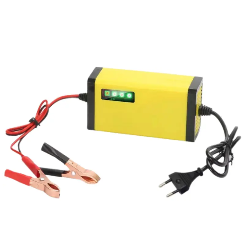 Cas Casan Aki Motor Mobil 12v 2A Portable Otomatis Charger Accu LED Display Indikator 3