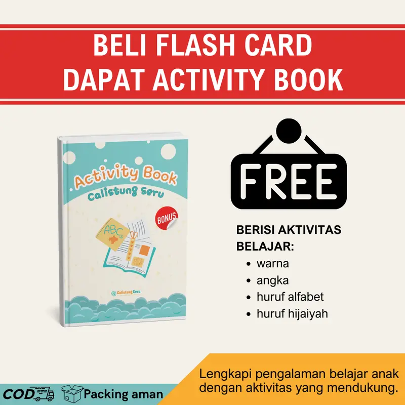 Flash Card Anggota Tubuh - Binatang - Buah - Sayur Bahasa Indonesia Inggris Alat Belajar Anak Edukasi Kartu Hadiah Toys 6
