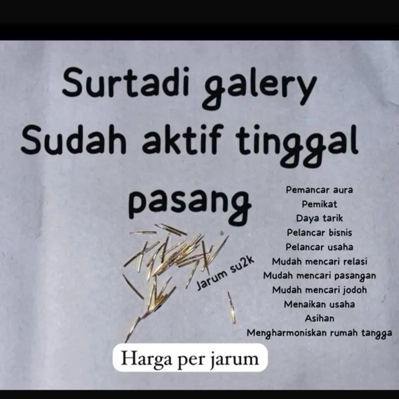 Jarum emas ssk kualitas terjamin BISA COD