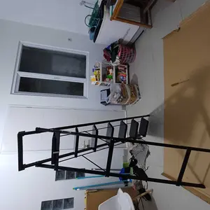 [COD] MUSIKO Tangga Lipat Anti Slip 3-8 Step | Beban 250KG! Baja Karbon Super Tebal | Tukang Bangunan & Rumah Tangga |  Kaki Karet+Rak alat