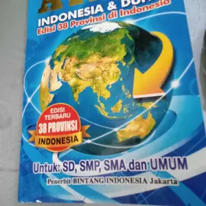 buku atlas klip edisi terbaru 38 provinsi indonesia & dunia (16×23 cm)