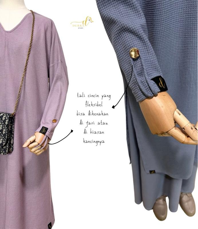 Product Introduction of [READY] WAFF LONG TUNIK BAHAN WAFFLE PREMIUM 4