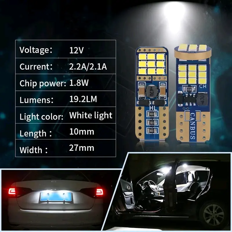 Lampu kabin honda Jazz gk5 Led plafon bagasi 1 set Car 4