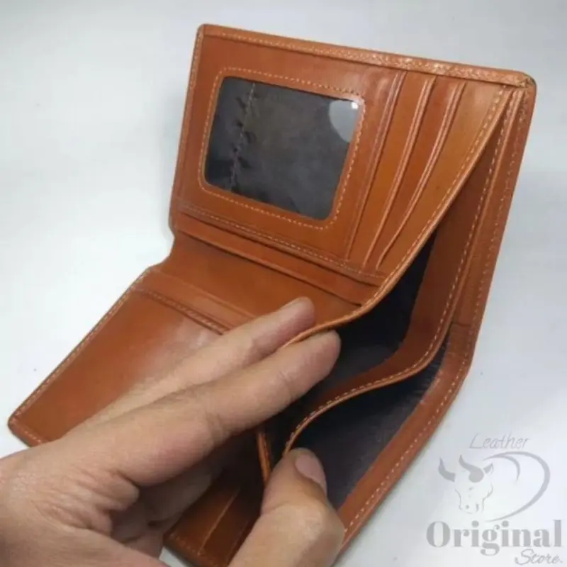 Dompet Kulit Pria 100% ORIGINAL Kulit Asli Model 3/4 8