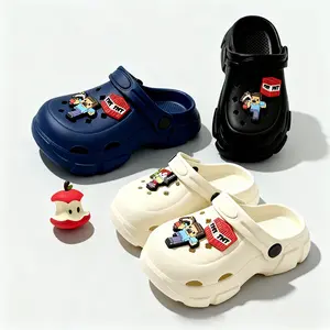 Sandal Anak Laki-Laki Cewek Tebal Karet Eva Non Slip Fashion Warna Karakter Minecraft Murah Sendal Sekolah Anak Slop Anak Cewek Laki-Laki Tali Belakang Sandal Baim Rubber Size 30-35 【COD】